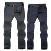 Outdoor Mountaineering Trousers Waterproof Autumn Winter Plush Thickened Sports Casual Pants Trekking Hiking Fishing Soft - Image 3