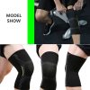 Single Knitted Nylon Sports Knee Pad Riding Protective Gear Running Basketball Skipping Rope Warm Knee Pad Foot Cold-Proof Black - Image 2