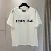Summer High Quality ESSENTIAL 1:1 T-shirt 100% Cotton Loose Tees Rubber Letter Logo Hip Hop Unisex Oversized Running T-Shirts - Image 2